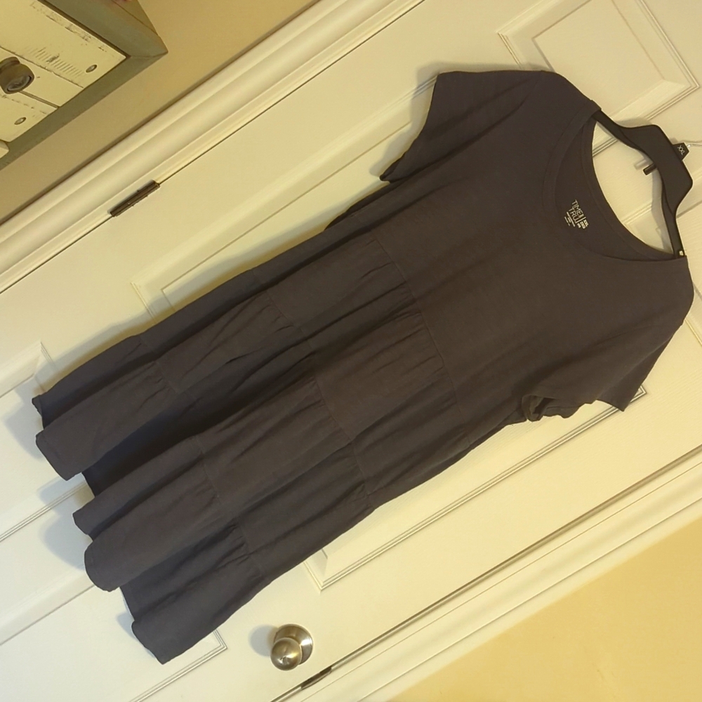 Time & Tru Gray Casual Dress 2XG XXL